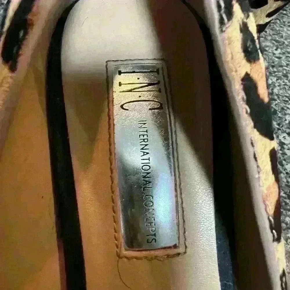 Animal print calf hair pump by INC - Picture 7 of 7